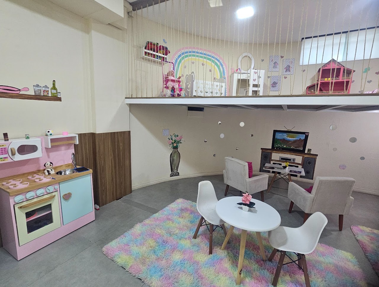 Fachada da casinha azul
